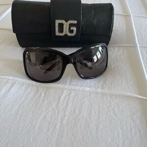 Dolce & Gabbana Black Oversized Sunglasses